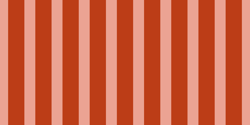 #bc3d17, #eba393 vertical lines, thirty-five pixels wide, fifty-two pixels apart