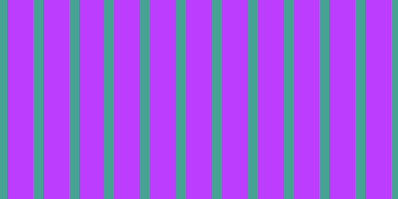 #bc3dfe, #46a393 vertical lines, twenty pixels wide, fifty-two pixels apart