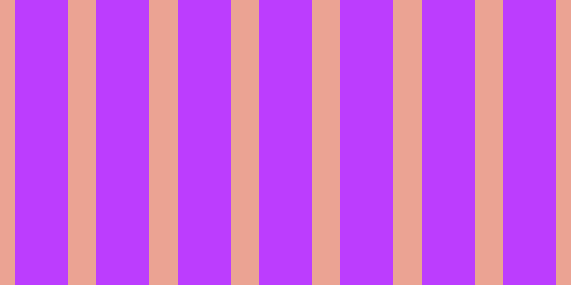 #bc3dfe, #eba393 vertical lines, forty pixels wide, seventy-four pixels apart