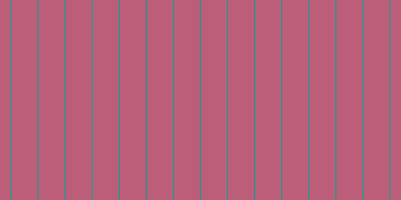 #bc5e7a, #04a393 vertical lines, two pixels wide, fifty-two pixels apart