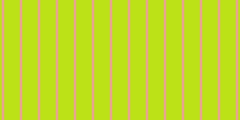 #bce217, #eba393 vertical lines, eight pixels wide, fifty-two pixels apart