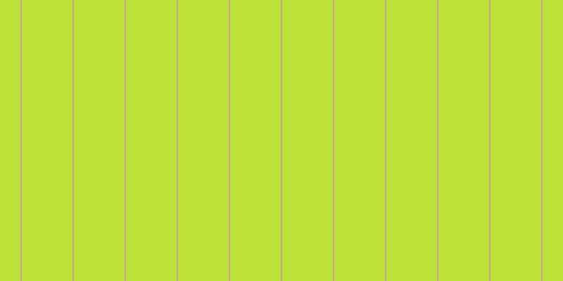 #bce238, #caa393 vertical lines, two pixels wide, seventy-two pixels apart