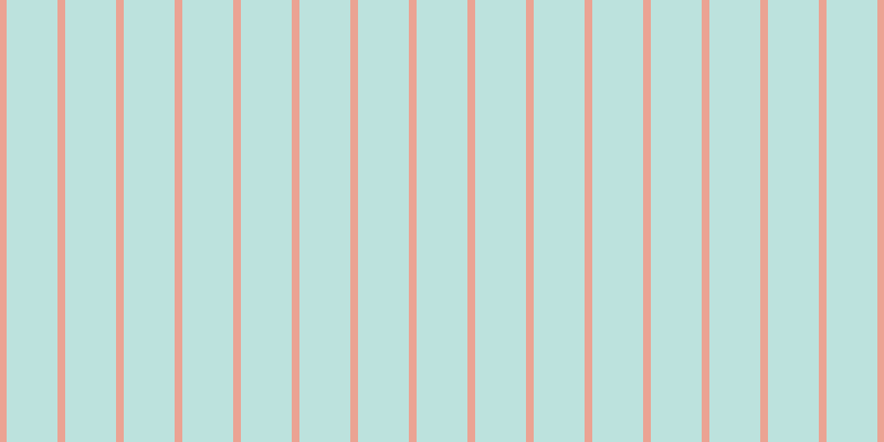 #bce2dd, #eba393 vertical lines, seven pixels wide, forty-six pixels apart