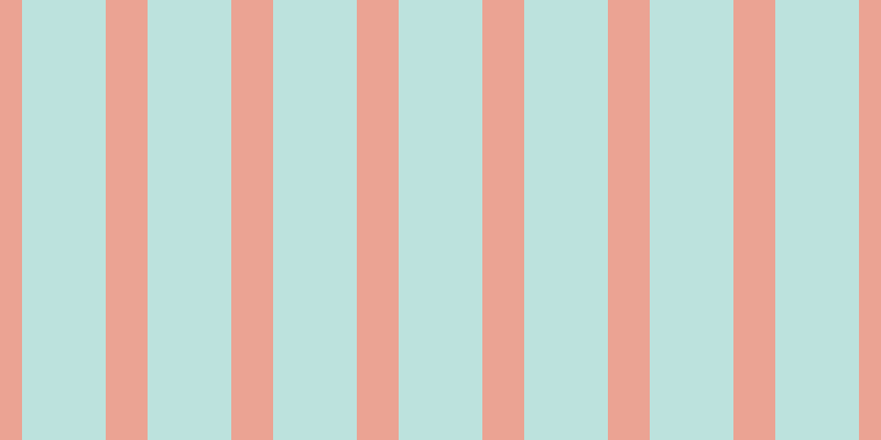 #bce2dd, #eba393 vertical lines, thirty-eight pixels wide, seventy-six pixels apart