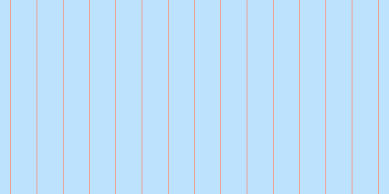 #bce2fe, #eba393 vertical lines, two pixels wide, fifty-two pixels apart