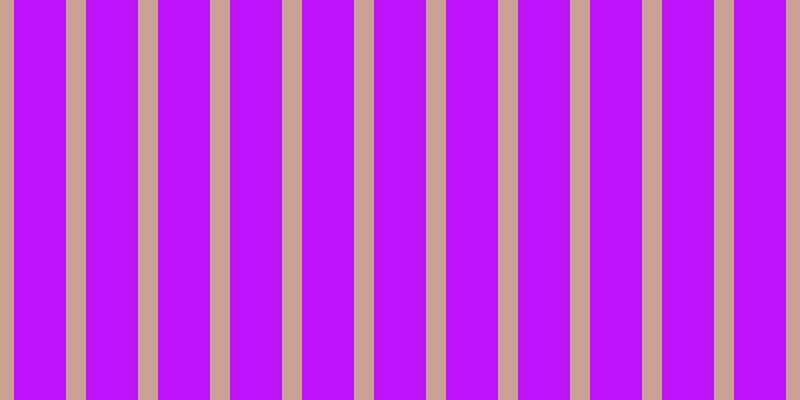 #bd13fa, #caa393 vertical lines, twenty pixels wide, fifty-two pixels apart