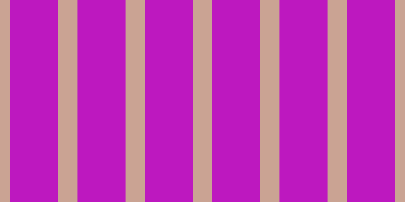 #bd18bf, #caa393 vertical lines, thirty-eight pixels wide, ninety-five pixels apart