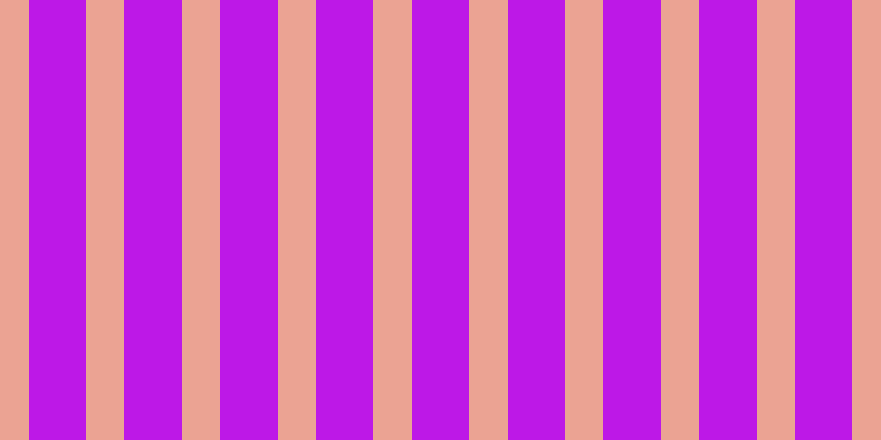 #bd18e7, #eba393 vertical lines, thirty-five pixels wide, fifty-two pixels apart