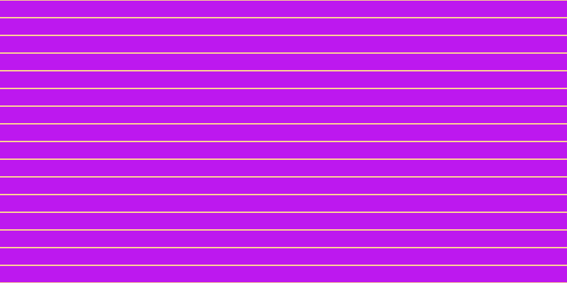 #bd18ef, #fcd393 horizontal lines, two pixels wide, twenty-three pixels apart