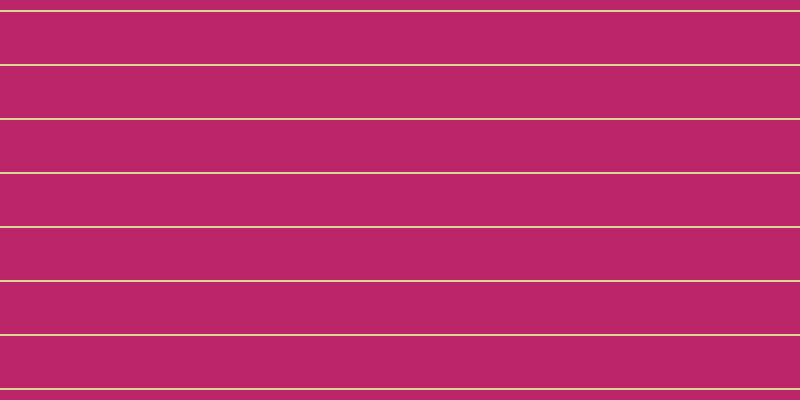 #bd256a, #dbd393 horizontal lines, two pixels wide, fifty-two pixels apart