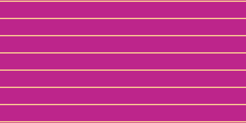 #bd258b, #fcd393 horizontal lines, four pixels wide, fifty-two pixels apart