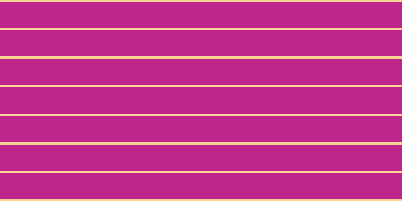 #bd258b, #fcd393 horizontal lines, five pixels wide, fifty-two pixels apart