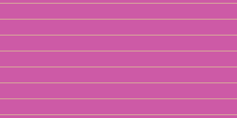 #bd258b (75%), #dbd393 horizontal lines, two pixels wide, fifty-two pixels apart