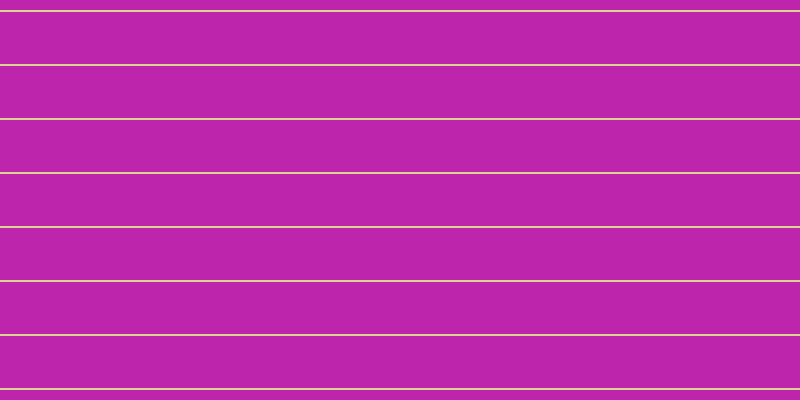 #bd25ac, #dbd393 horizontal lines, two pixels wide, fifty-two pixels apart