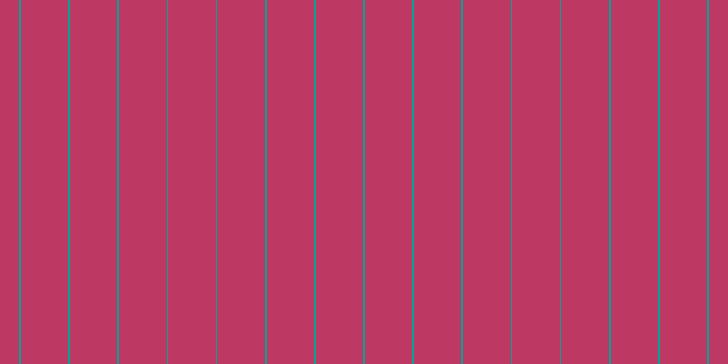 #bd3963, #04a393 vertical lines, two pixels wide, fifty-two pixels apart