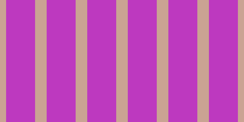#bd39bf, #caa393 vertical lines, thirty-eight pixels wide, ninety-five pixels apart