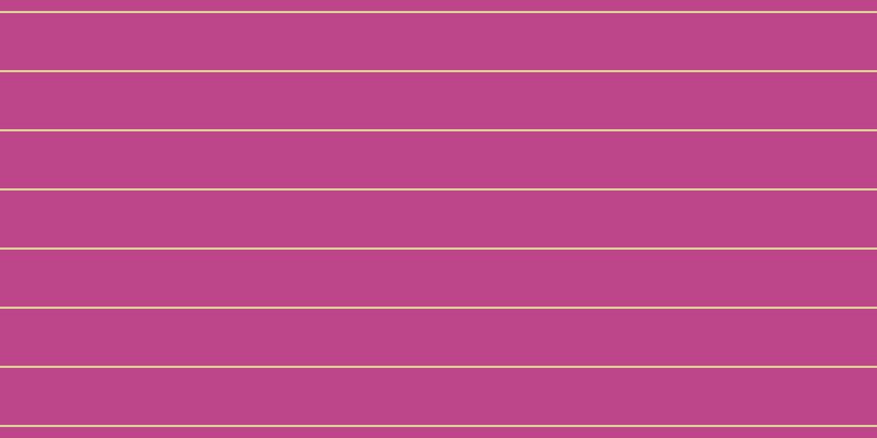 #bd468b, #dbd393 horizontal lines, two pixels wide, fifty-two pixels apart