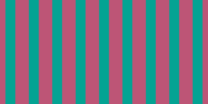 #bd5576, #04a393 vertical lines, thirty-eight pixels wide, fifty-two pixels apart