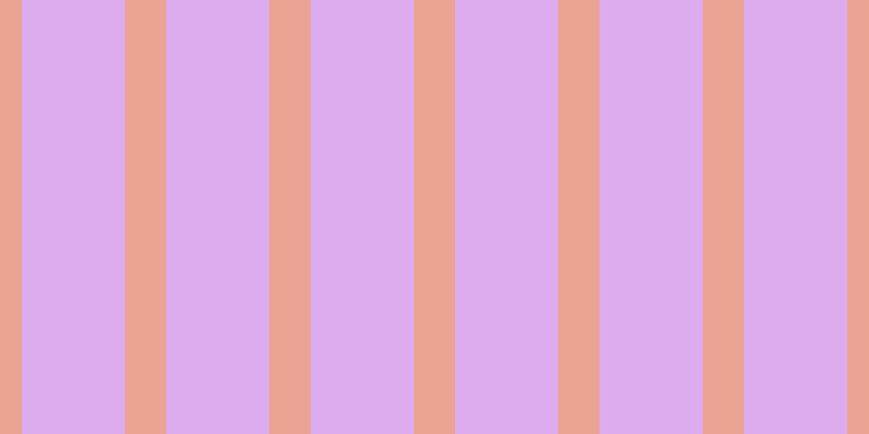 #bd5ae0 (50%), #eba393 vertical lines, thirty-eight pixels wide, ninety-five pixels apart