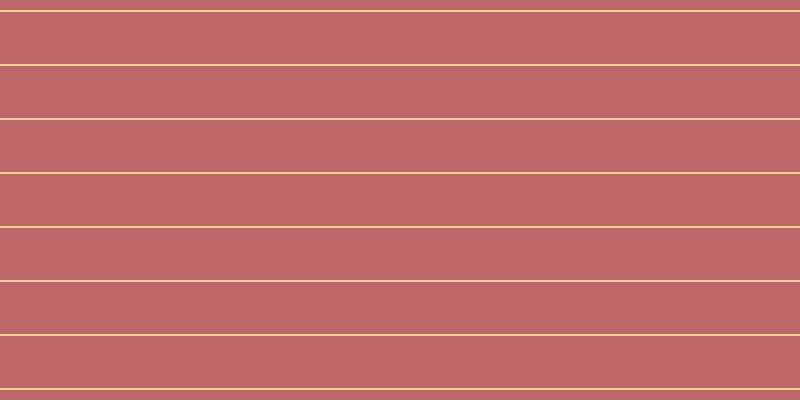 #bd676a, #fcd393 horizontal lines, two pixels wide, fifty-two pixels apart