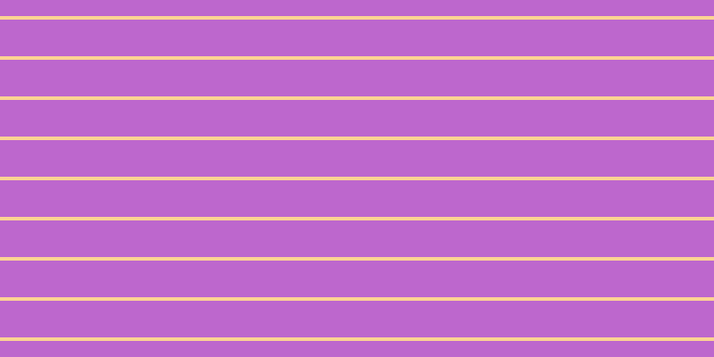 #bd67cd, #fcd393 horizontal lines, four pixels wide, forty-one pixels apart