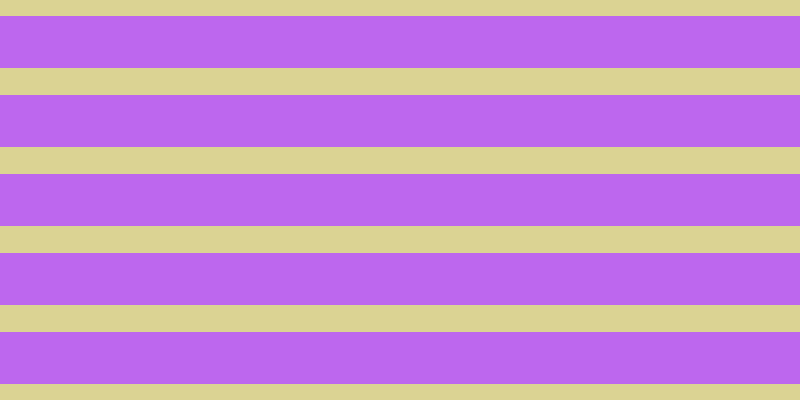 #bd67ee, #dbd393 horizontal lines, twenty-seven pixels wide, fifty-two pixels apart