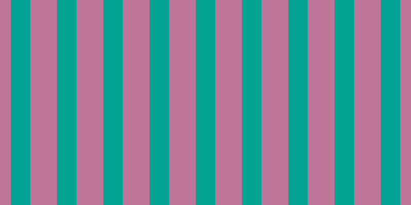 #bd7697, #04a393 vertical lines, thirty-eight pixels wide, fifty-two pixels apart