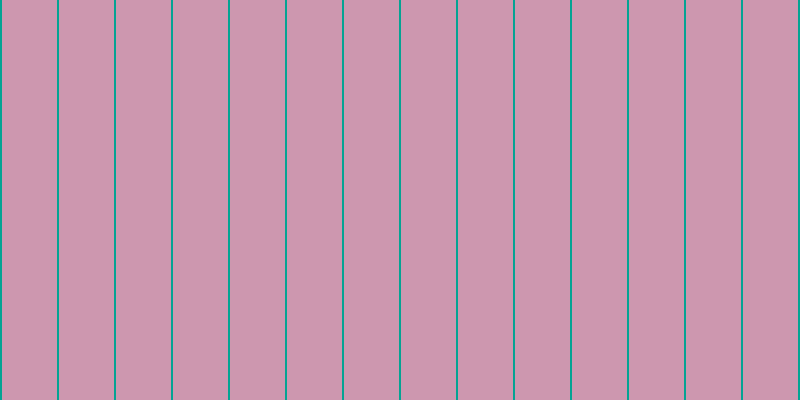#bd7697 (75%), #04a393 vertical lines, two pixels wide, fifty-five pixels apart