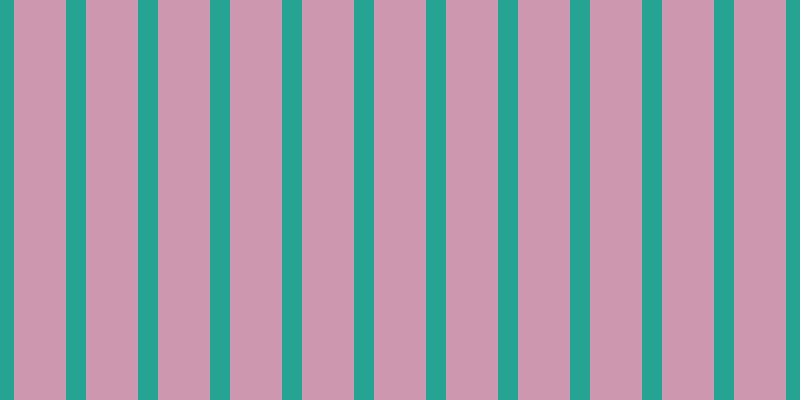 #bd7697 (75%), #25a393 vertical lines, twenty pixels wide, fifty-two pixels apart