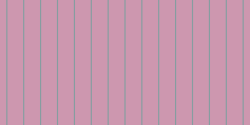#bd7697 (75%), #46a393 vertical lines, two pixels wide, fifty-two pixels apart
