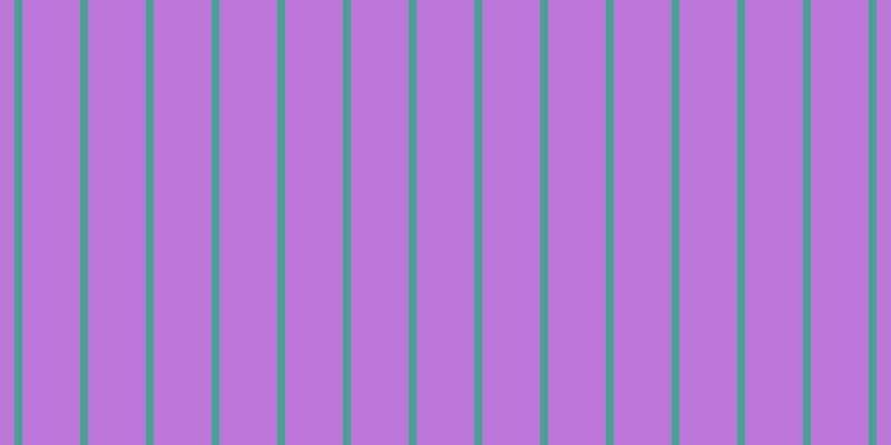 #bd76d9, #46a393 vertical lines, seven pixels wide, fifty-two pixels apart