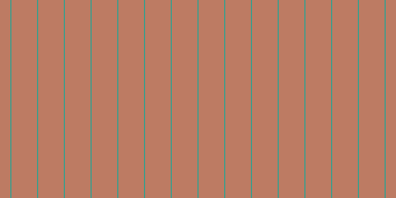 #bd7b63, #25a393 vertical lines, two pixels wide, fifty-two pixels apart