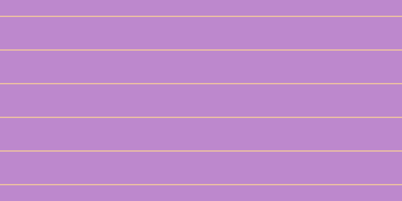 #bd88cd, #fcd393 horizontal lines, two pixels wide, sixty-five pixels apart