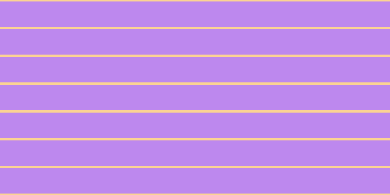 #bd88ee, #fcd393 horizontal lines, five pixels wide, fifty-two pixels apart