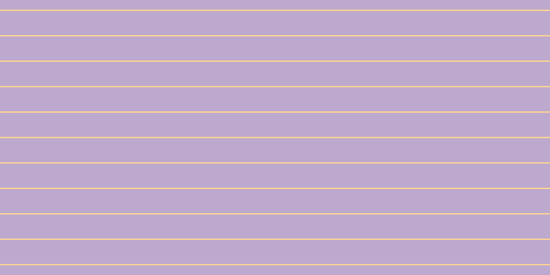 #bda9cd, #fcd393 horizontal lines, two pixels wide, thirty-five pixels apart