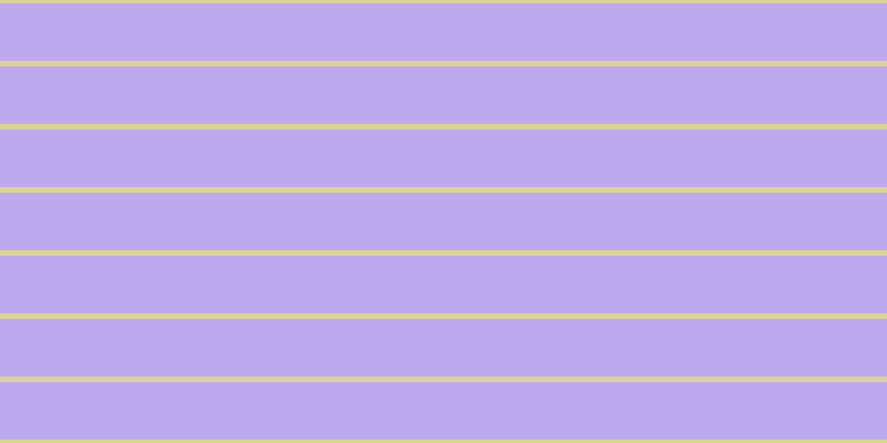 #bda9ee, #dbd393 horizontal lines, five pixels wide, fifty-two pixels apart