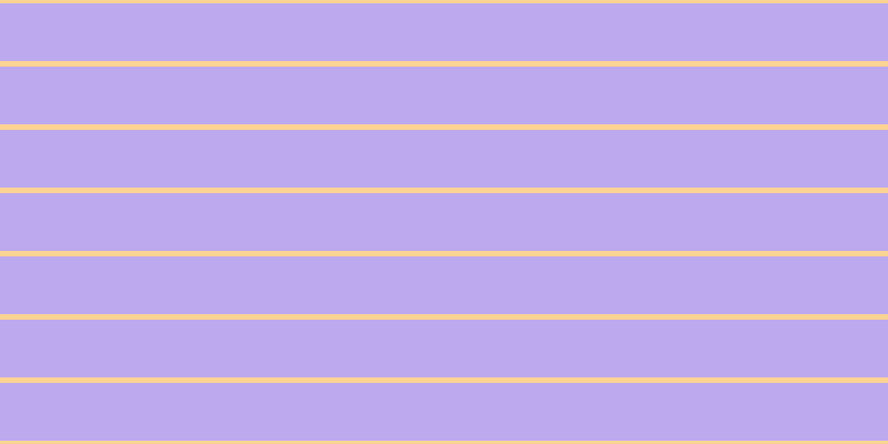 #bda9ee, #fcd393 horizontal lines, five pixels wide, fifty-two pixels apart