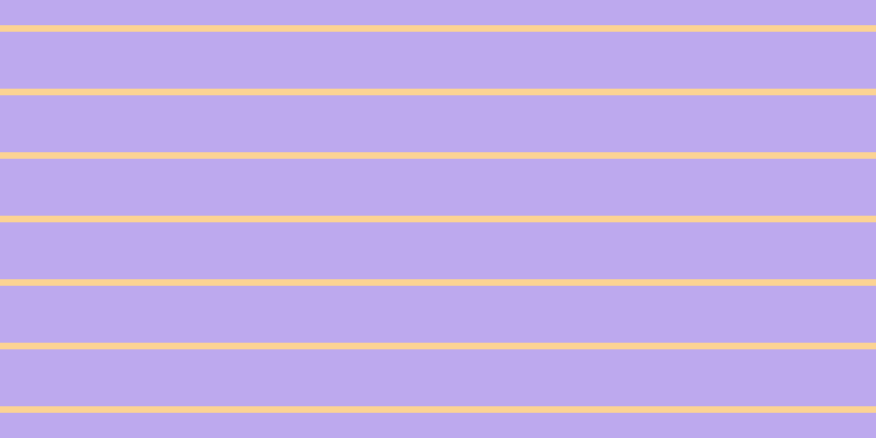 #bda9ee, #fcd393 horizontal lines, six pixels wide, fifty-two pixels apart
