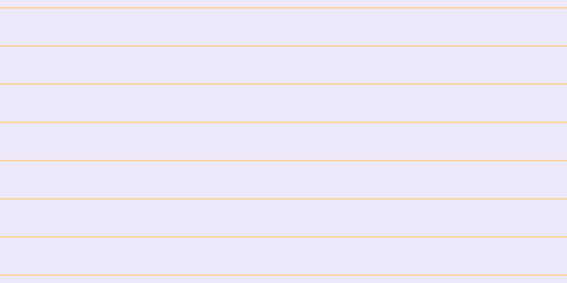 #bda9ee (25%), #fcd393 horizontal lines, two pixels wide, fifty-two pixels apart