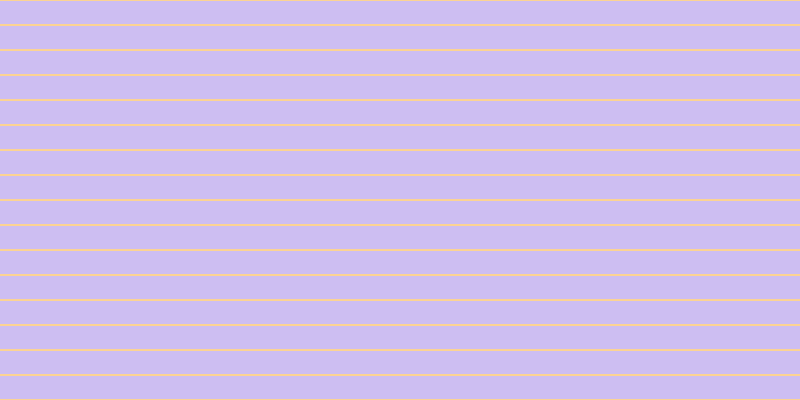 #bda9ee (75%), #fcd393 horizontal lines, two pixels wide, twenty-three pixels apart