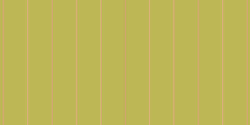 #bdb855, #eba393 vertical lines, two pixels wide, seventy-six pixels apart