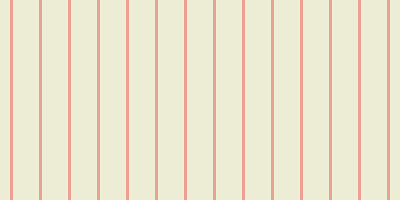 #bdb855 (25%), #eba393 vertical lines, six pixels wide, fifty-two pixels apart