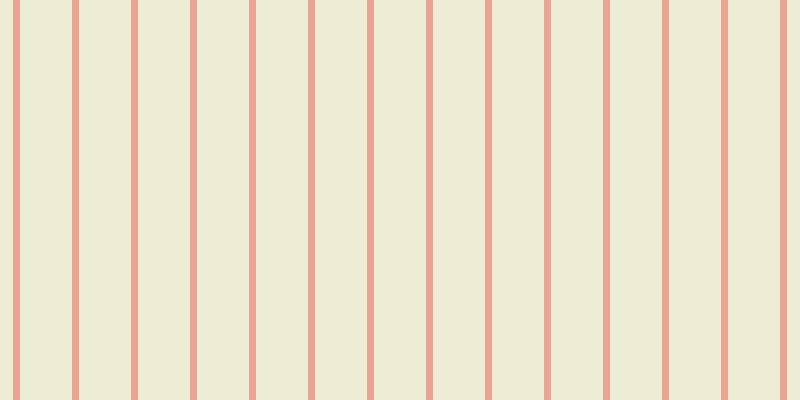 #bdb855 (25%), #eba393 vertical lines, seven pixels wide, fifty-two pixels apart
