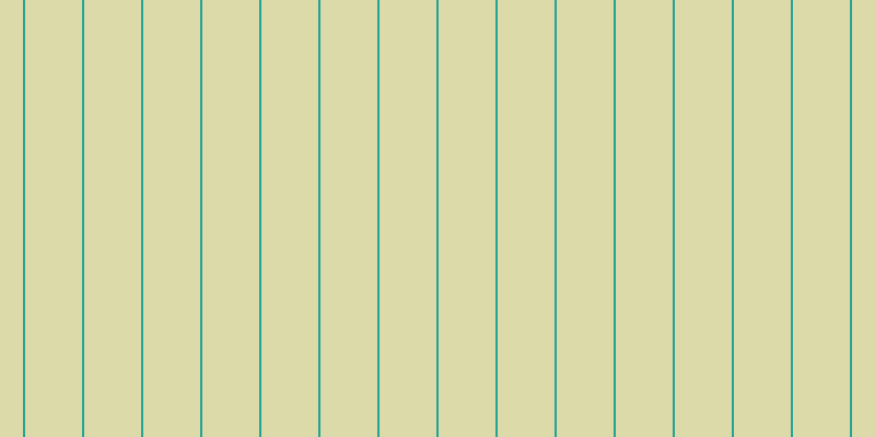 #bdb855 (50%), #25a393 vertical lines, two pixels wide, fifty-two pixels apart