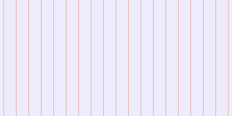 #bdb8fa (25%), #eba393 vertical lines, two pixels wide, forty-one pixels apart