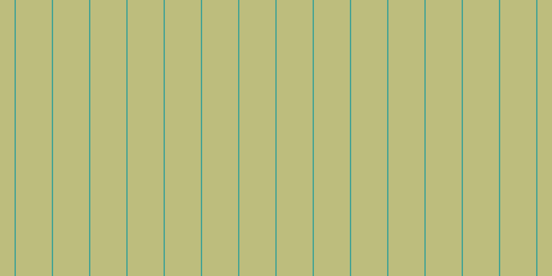 #bdbd7d, #46a393 vertical lines, two pixels wide, fifty-two pixels apart