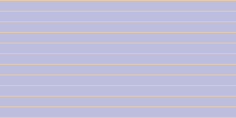 #bdbdde, #fcd393 horizontal lines, two pixels wide, thirty-four pixels apart