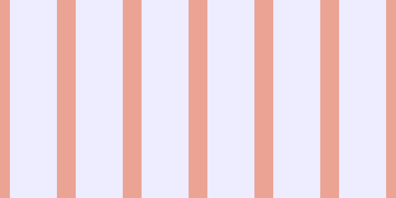#bdbdff (25%), #eba393 vertical lines, thirty-eight pixels wide, ninety-five pixels apart