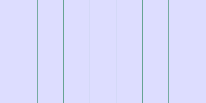 #bdbdff (50%), #67a393 vertical lines, two pixels wide, one hundred pixels apart