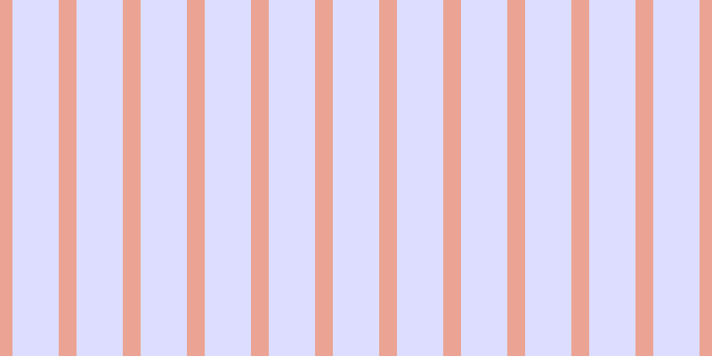 #bdbdff (50%), #eba393 vertical lines, twenty pixels wide, fifty-two pixels apart